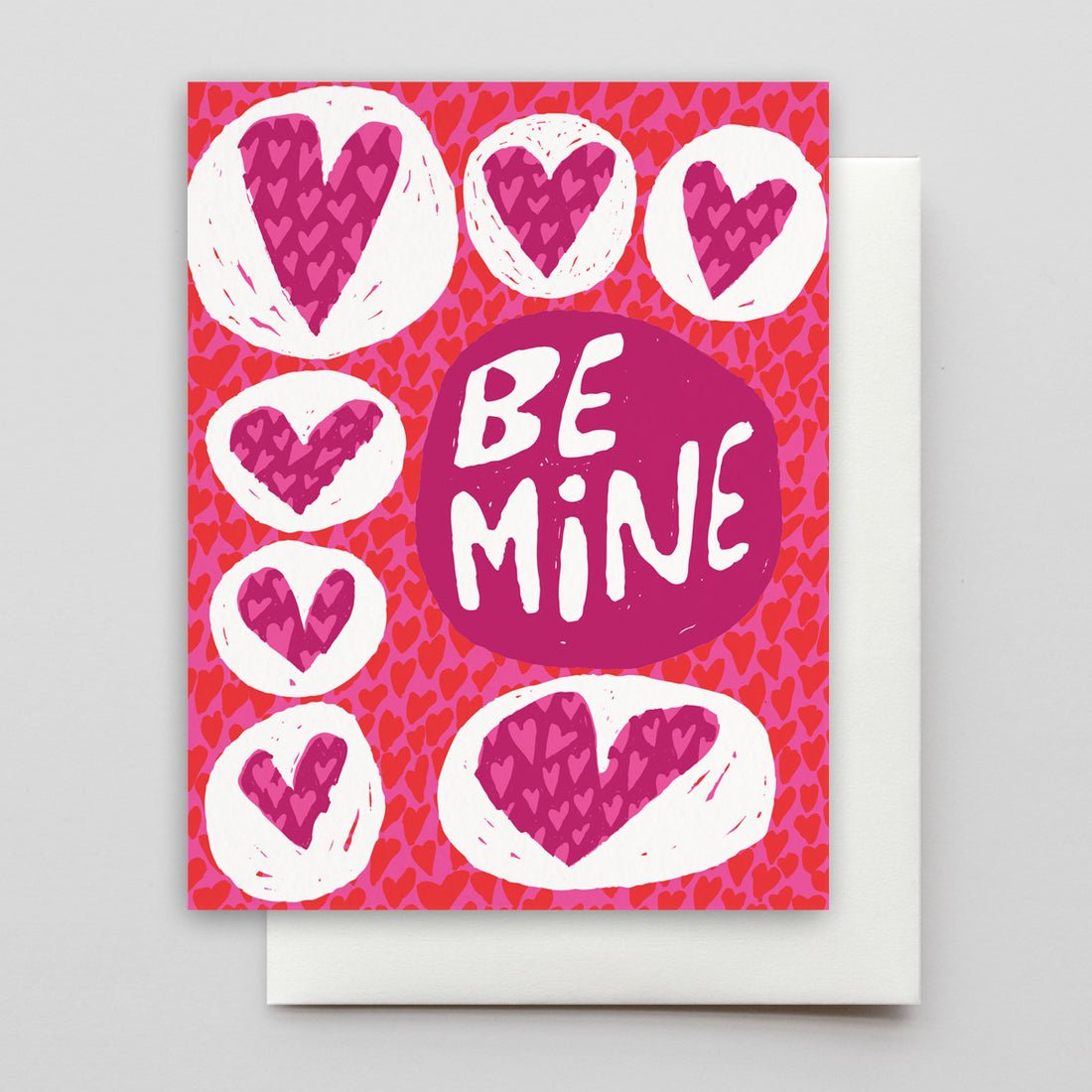 Be Mine Stacked Hearts - White